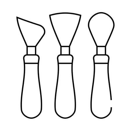 shovels pottery tools line icon vector illustrationのイラスト素材