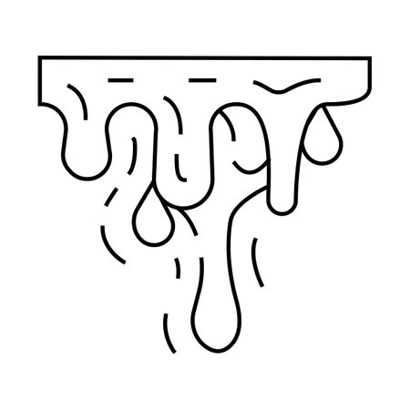 blood fear line icon vector illustrationのイラスト素材