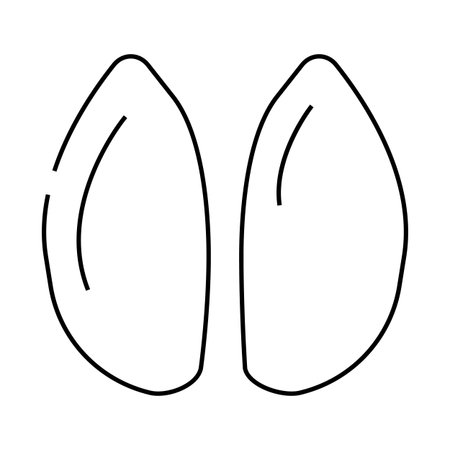 pig farmland animal hoof print line icon vector illustrationのイラスト素材