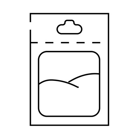 seed onion line icon vector illustrationのイラスト素材