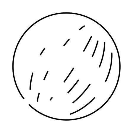 mercury planet line icon vector illustrationのイラスト素材
