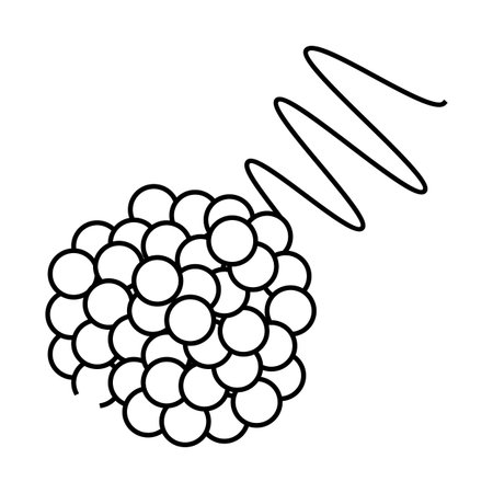 gamma rays nuclear energy line icon vector illustrationのイラスト素材