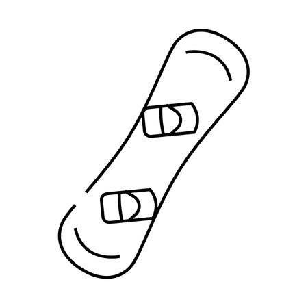 snowboarding winter season line icon vector illustrationのイラスト素材