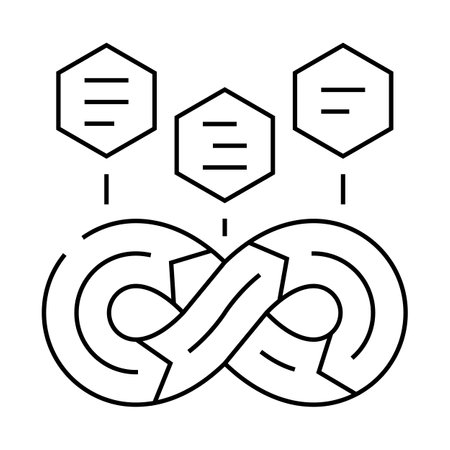 devops software line icon vector illustrationのイラスト素材