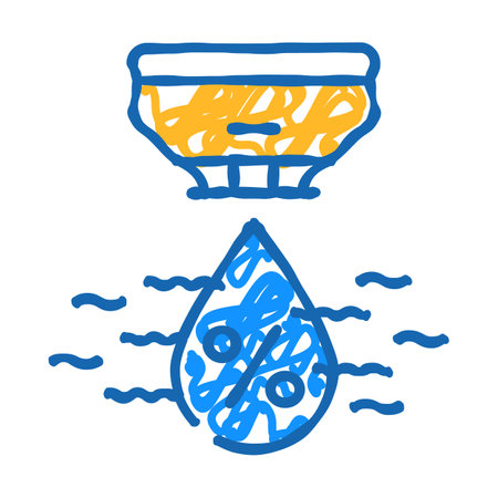 humidity sensor icon doodle illustrationのイラスト素材