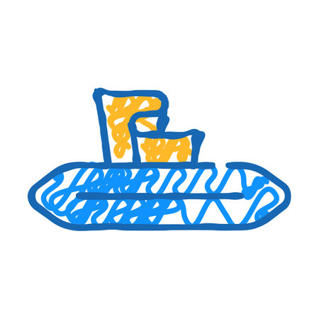 disposable wipes icon doodle illustrationのイラスト素材