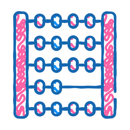 mathematics lesson icon doodle illustrationのイラスト素材