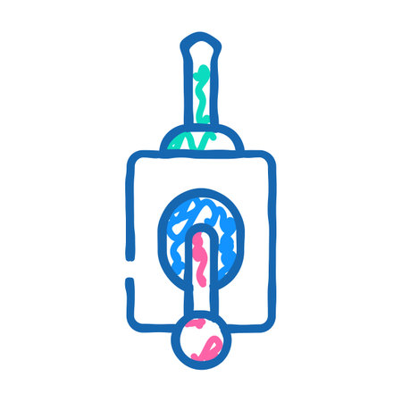 control lever sign icon doodle illustrationのイラスト素材