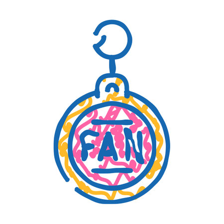 trinket accessory icon doodle illustrationのイラスト素材