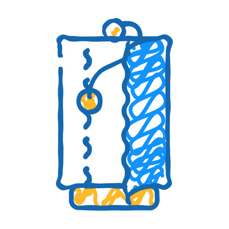 kitchen napkin icon doodle illustrationのイラスト素材