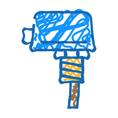 liquid flow switch icon doodle illustrationのイラスト素材