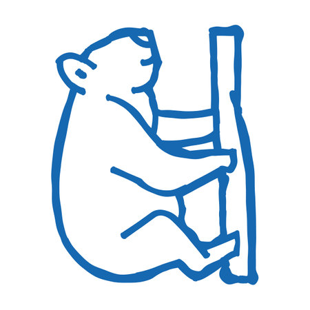 koala animal icon doodle illustrationのイラスト素材