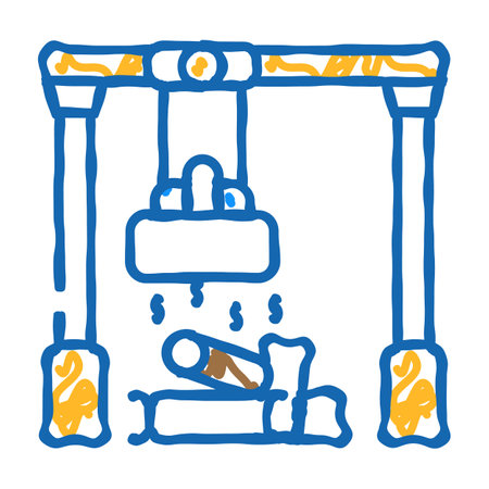 sorting metals icon doodle illustrationのイラスト素材
