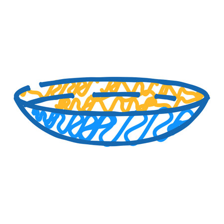 watch glass chemical glassware lab icon doodle illustrationのイラスト素材