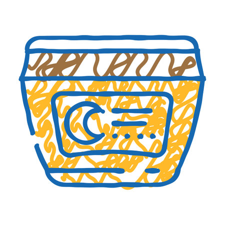 night cream product icon doodle illustrationのイラスト素材
