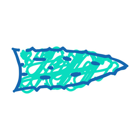 healthy aloe vera icon doodle illustration