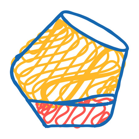 drink wine glass icon doodle illustrationのイラスト素材