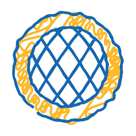 pita bread turkish cuisine icon doodle illustrationのイラスト素材