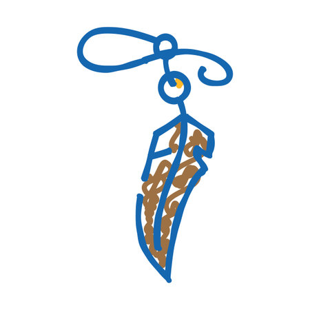 feather tattoo art vintage icon doodle illustrationのイラスト素材