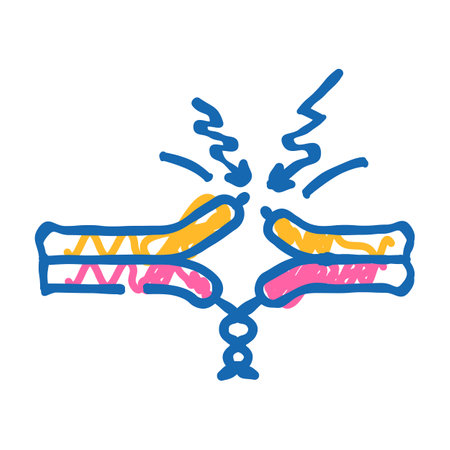 dangerous electricity icon doodle illustrationのイラスト素材