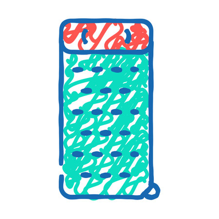 camping pad glamping icon doodle illustrationのイラスト素材