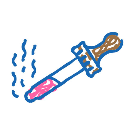 fragrance smell icon doodle illustrationのイラスト素材