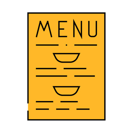 menu buffet icon color illustrationのイラスト素材
