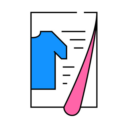 clothing catalog icon color illustrationのイラスト素材