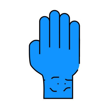 silicone bracelet allergy icon color illustrationのイラスト素材