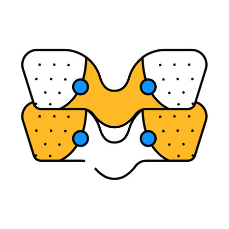 thighs ems training icon color illustrationのイラスト素材