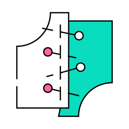 cutting courses icon color illustrationのイラスト素材