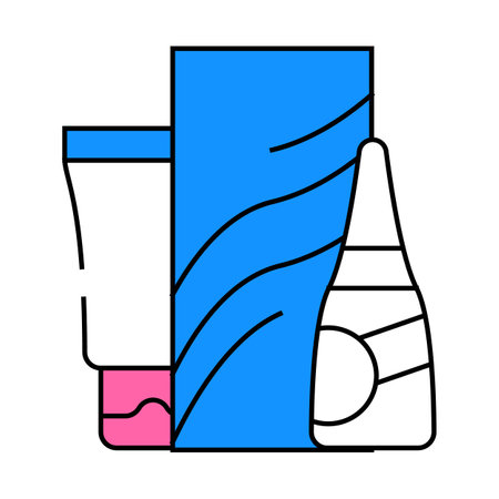 perm and hair straighteners icon color illustrationのイラスト素材