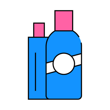 balm hair conditioner icon color illustrationのイラスト素材