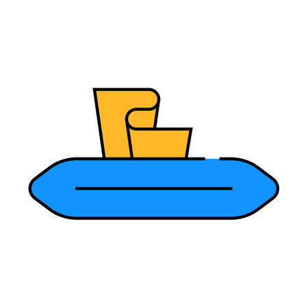 disposable wipes icon color illustrationのイラスト素材
