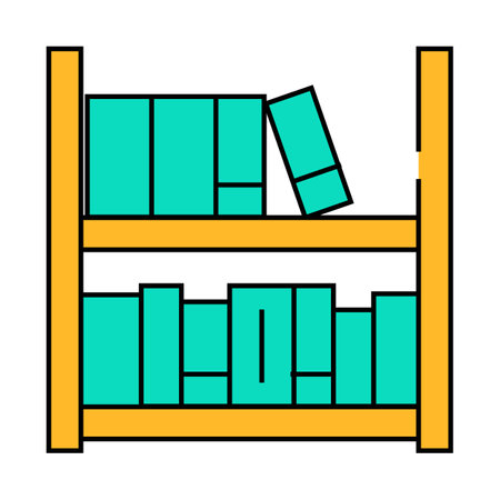 prison library icon color illustrationのイラスト素材