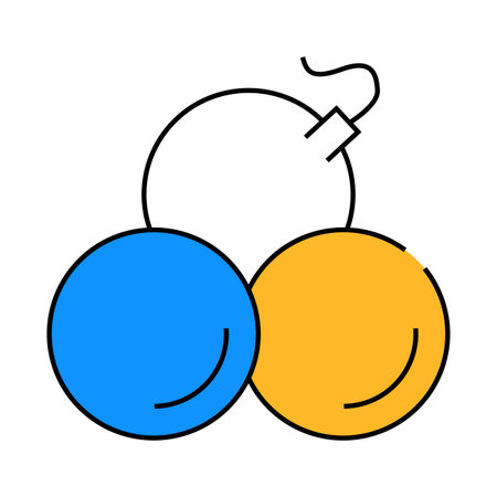 kernels cores icon color illustrationのイラスト素材