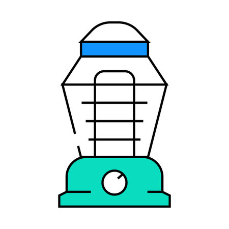 night light tool icon color illustrationのイラスト素材