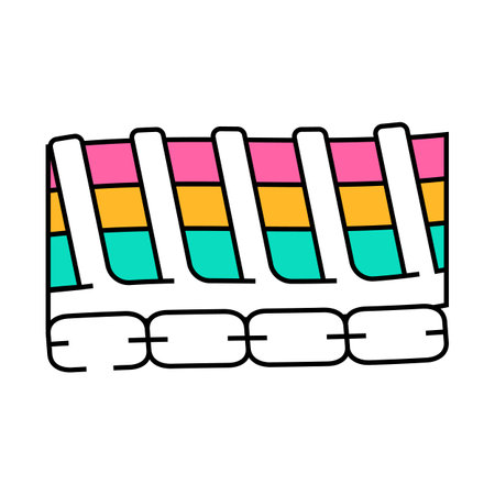flexible cables icon color illustrationのイラスト素材