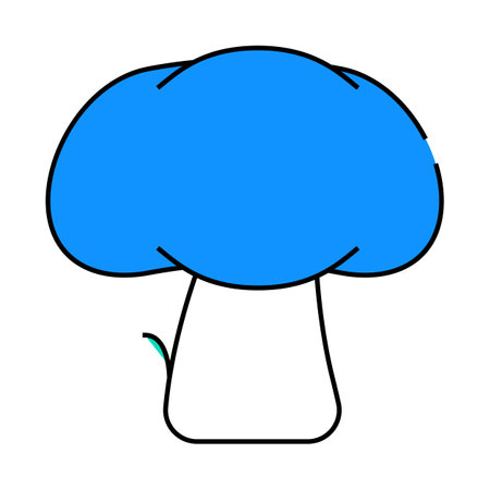 mushroom vegetable vector symbol illustration icon color illustrationのイラスト素材