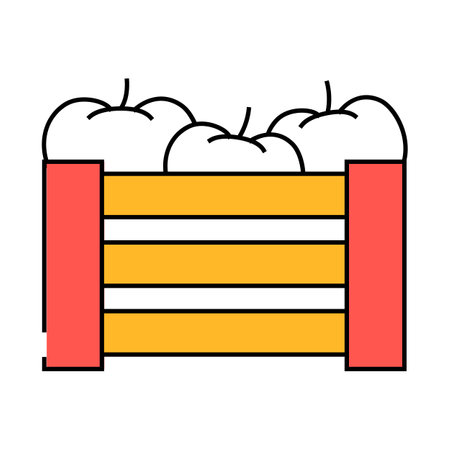box of tomato icon color illustrationのイラスト素材