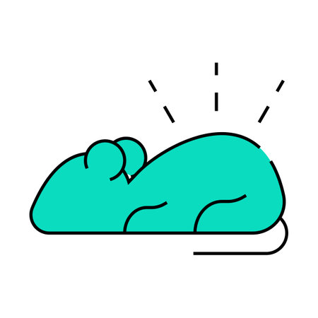 luminous mouse icon color illustrationのイラスト素材