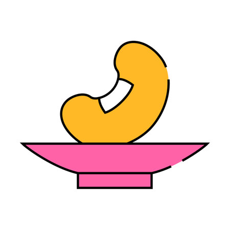 soy bean on plate icon color illustrationのイラスト素材