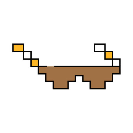 glasses accessory icon color illustrationのイラスト素材