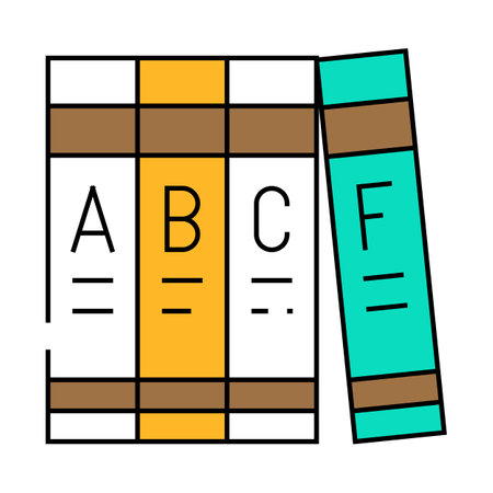 encyclopedia book icon color illustrationのイラスト素材