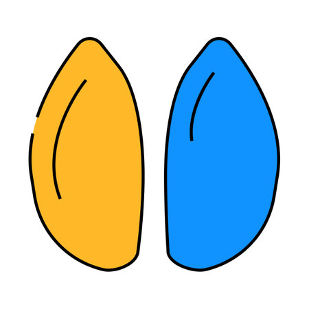 pig farmland animal hoof print icon color illustrationのイラスト素材