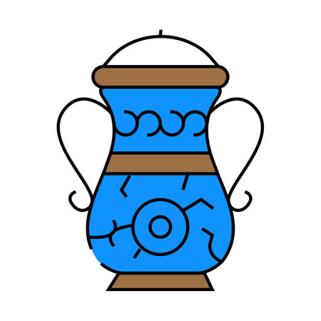 jug vintage icon color illustrationのイラスト素材
