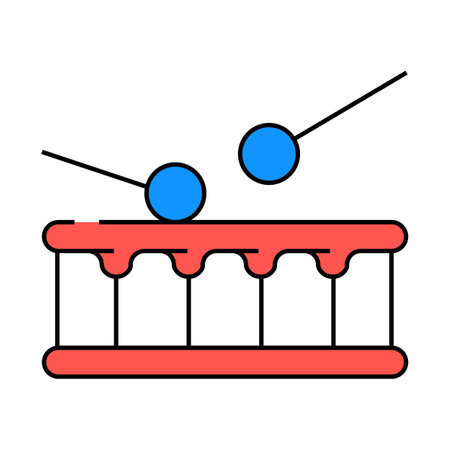 independent music icon color illustrationのイラスト素材