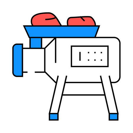 meat grinder icon color illustrationのイラスト素材