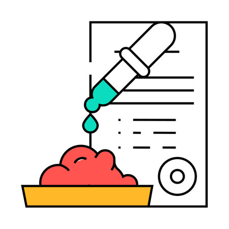 meat quality check icon color illustrationのイラスト素材