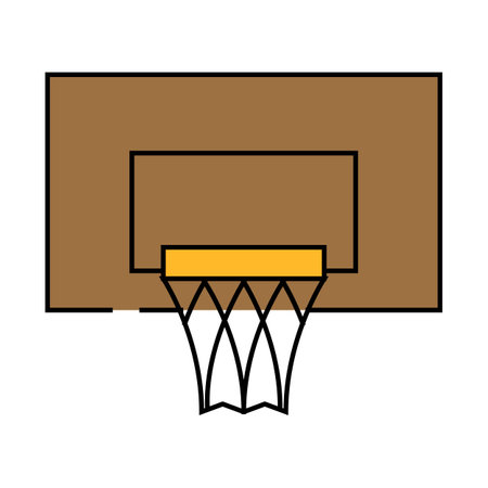 basketball basket icon color illustrationのイラスト素材